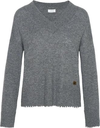 H&eacute;st V-hals Truien - Dames - V-hals truien - Grijs - M - Truien & Vesten