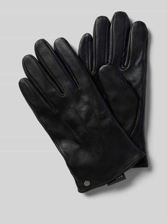 Roeckl Handschuhe aus echtem beschichtetem Leder in Black, Gr&ouml;&szlig;e 8,5