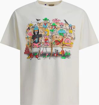 Gallery Dept. Mens Gallery Dept Skeleton Beach Theatre T-Shirt in White - Size: 42