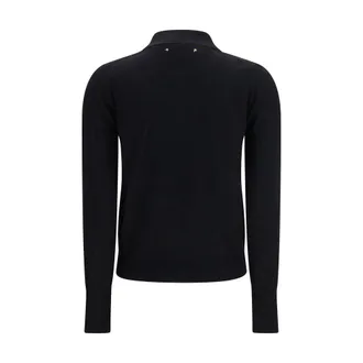 Golden Goose Merino Wool Polo Shirt - Black