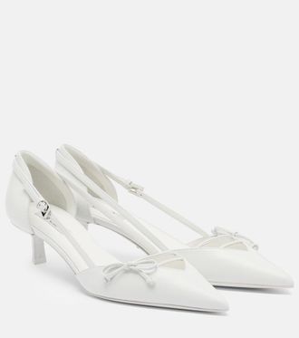 Prada Salones de piel con lazo
