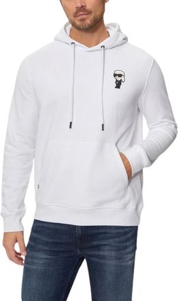 Karl Lagerfeld Sweat Hoody - Heren - Hoodies - Wit - L - Katoen - Hoodies & sweatvesten