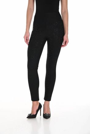 Frank Lyman Design Embellished Knit Pant In Black