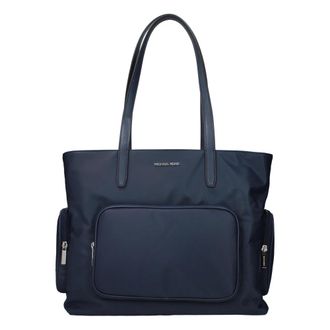 Michael Kors Tassen, Dames, Blauw, ONE Size, Nylon, Khai Large Nylon Tote Bag