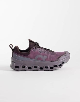 On Cloudmonster 1 sneakers da corsa impermeabili marroni e viola scuro