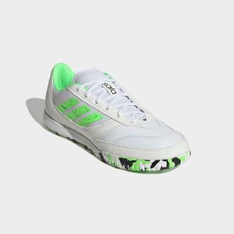 adidas Fussballschuh ADIDAS PERFORMANCE TOP SALA COMPETITION 2 IN, Damen, Gr. 42,5, cloud wei&szlig;, lime burst, core schwarz, Leder, Synthetik, Schuhe Fussballsc