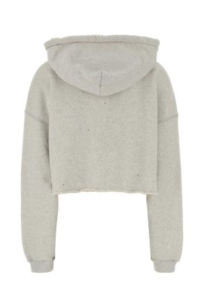 Golden Goose Womens Grey Cotton Sweatshirt Vintagegraymelange Exterior: Felpe