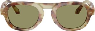Giorgio Armani Tortoiseshell 0ar8244 Acetate Geometric Sunglasses