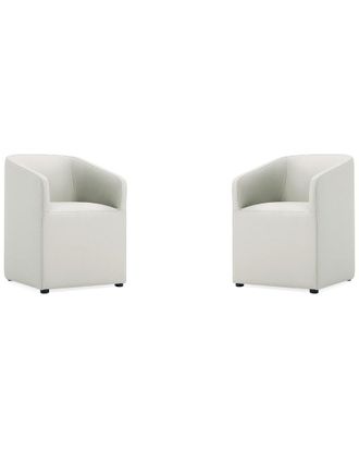 Manhattan Comfort Set Of 2 Anna Round Dining Armchairs