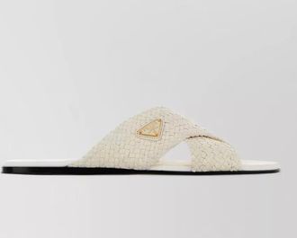 Prada leather slippers