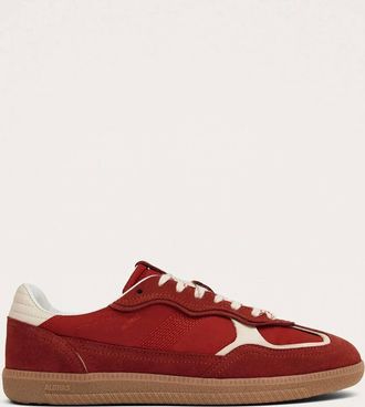 Alohas Womens Rife Sheen Leather Sneakers In Red