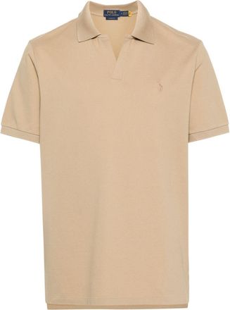 Polo Ralph Lauren Polo Pony cotton polo shirt - men - Cotton/Elastane - L - Neutrals