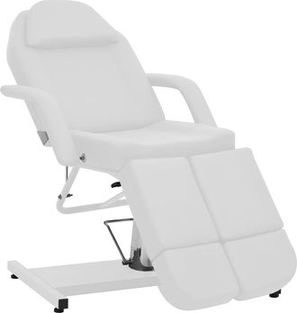 vidaXL Vidaxl Sill&oacute;n De Sal&oacute;n De Belleza Cuero Sint&eacute;tico Blanco 180x62x78 Cm