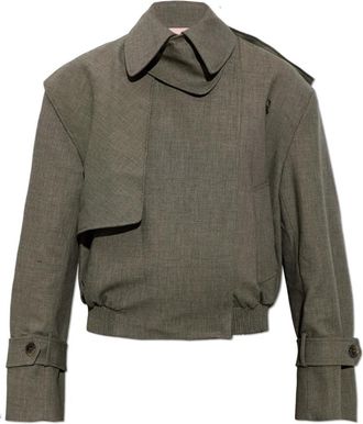 CHRISTOPHER ESBER Cropped Trench Jacket - Dames - Trenchcoats - Grijs - XS - Jassen