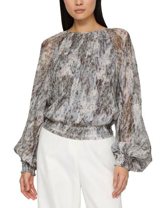Lafayette 148 New York Gathered Detail Blouse