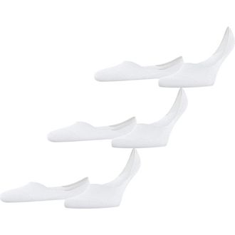 Falke Step Cotton 3-Pack No Show Socks in White at Nordstrom, Size Medium