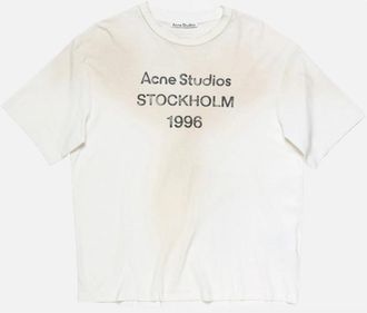 Acne Studios Jersey T-shirt met ronde hals - unisex - T-shirts - Wit - XS - Katoen - Tops