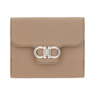 Ferragamo Accessoires, Dames, Beige, ONE Size, Franse portemonnee