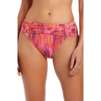 Bleu Rod Beattie Sarong Hipster Swim Bottoms in Fiesta Pink at Nordstrom, Size 12