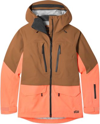 Stio | Womens Figment Jacket, Size Extra Small in Mustang/Neon Bloom