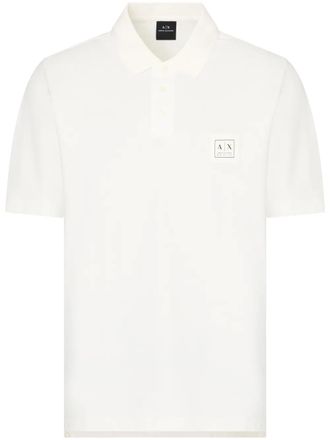 A|X Armani Exchange Katoenen poloshirt - Wit