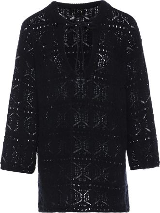 Faina Gebreide tuniek Dames zwart