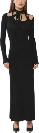 Y / Project Black Halter Neck Maxi Dress