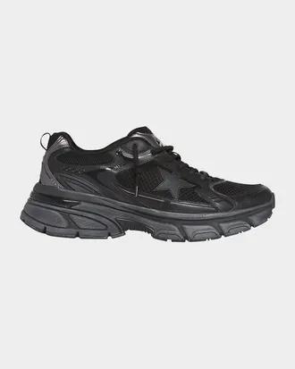 Golden Goose Men & apos;s Lightstar Mesh and Leather Sneakers