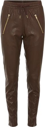 Rue de Femme Gouden Skin Fatale Chestnut Broek - Dames - Slim Fit Broeken - Bruin - 2XL - Broeken