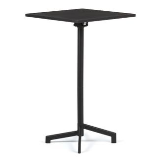 Sklum Sklum - Mesa De Bar Cuadrada 60x60 Cm Plegable Y Convertible En 2 Alturas En Acero Dely