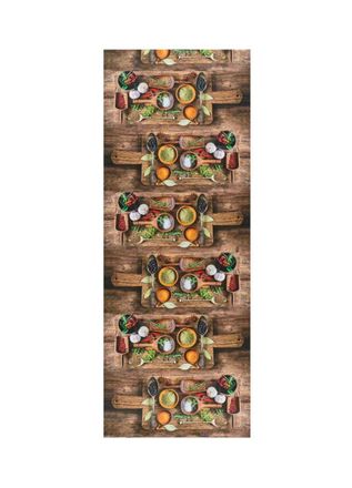 Atticgo Alfombra de cocina lavable especias multicolor 52x200 cm