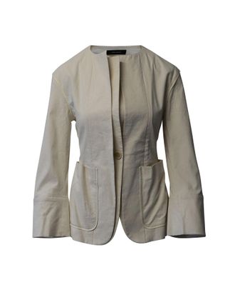 Isabel Marant Isabel Marant Dubbelkraag Blazer in Ecru Katoen
