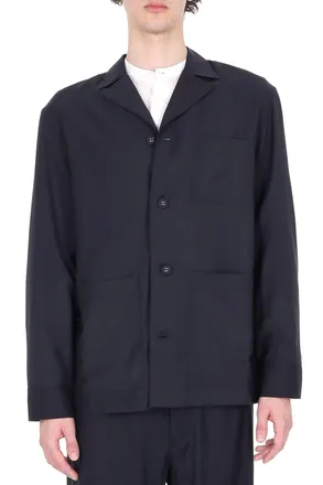 Officine G&eacute;n&eacute;rale Sheldon Super 110s Wool Shirt Jacket