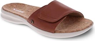 Revere Comfort Shoes Womens Macau Slide Sandal In Cognac