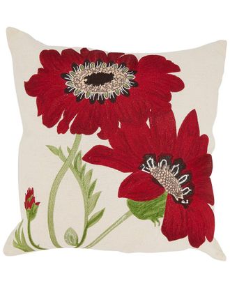 Saro Lifestyle Embroidered Pillow
