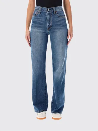 Levi's Jeans Ribcage a gamba larga e vita alta in denim riciclato