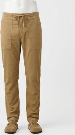 Faherty Stretch Terry Corduroy Utility Pant In Barley