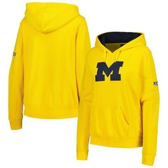 Stadium Athletic Womens Maize Michigan Wolverines Team Big Logo Pullover Hoodie at Nordstrom, Size Xx-Large