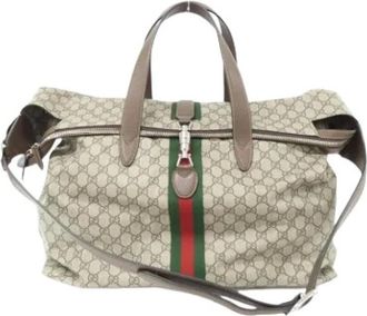 Gucci Pre-owned Handbags, female, Multicolor, Size: ONE SIZE Pre-owned Vintage Boston bag