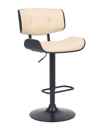 Armen Living Brooklyn Adjustable Swivel Wood Bar Stool