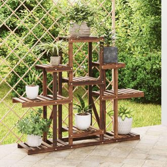 vidaXL Vidaxl - Soporte Para Flores Madera Maciza Abeto 110x25x96 Cm