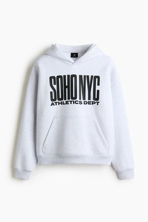 H&M Hoodie in Loose Fit - Grau