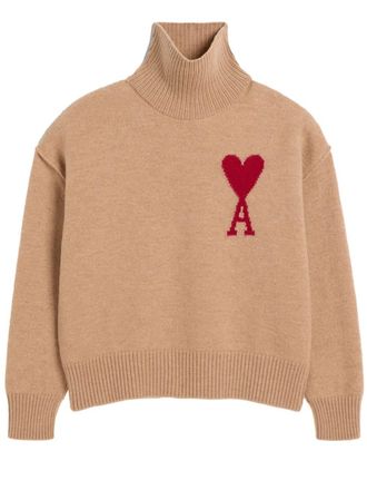 Ami Ami de Coeur wool jumper - unisex - Wool - L - Neutrals