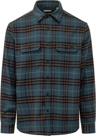 Burberry Teal Blue Regular Overshirt