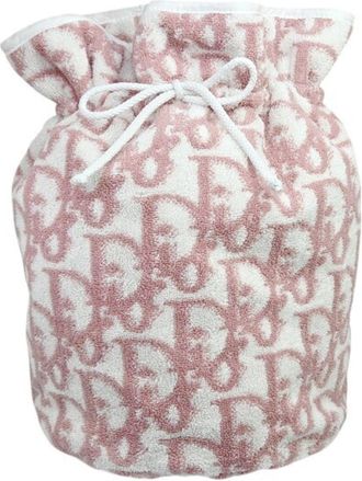 Dior Pink Cotton Pouch (Pre-Owned)