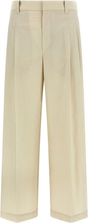 Brunello Cucinelli White Cotton trousers