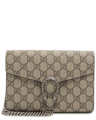 Gucci Brown Gg Supreme Canvas Dionysus Chain Wallet (Authentic Pre-Loved)