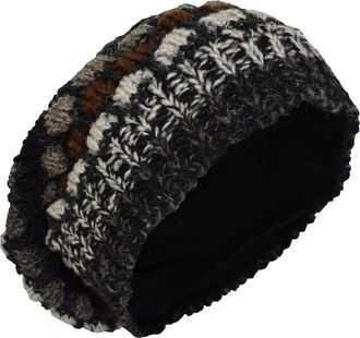 Gheri Woolen Knitted Fleece Lined Multicoloured Beanie Hats G