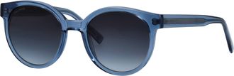 Marc O'Polo Sonnenbrille MARC OPOLO Modell 506234, Herren, blau, transparent, durchscheinend, leicht gl&auml;nzend, Sonnenbrillen Sonnenbrille, Form Panto, Logoschrift