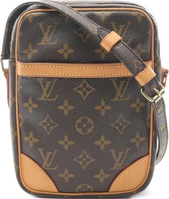 Louis Vuitton 2004 Danube crossbodytas met monogram-print - Bruin